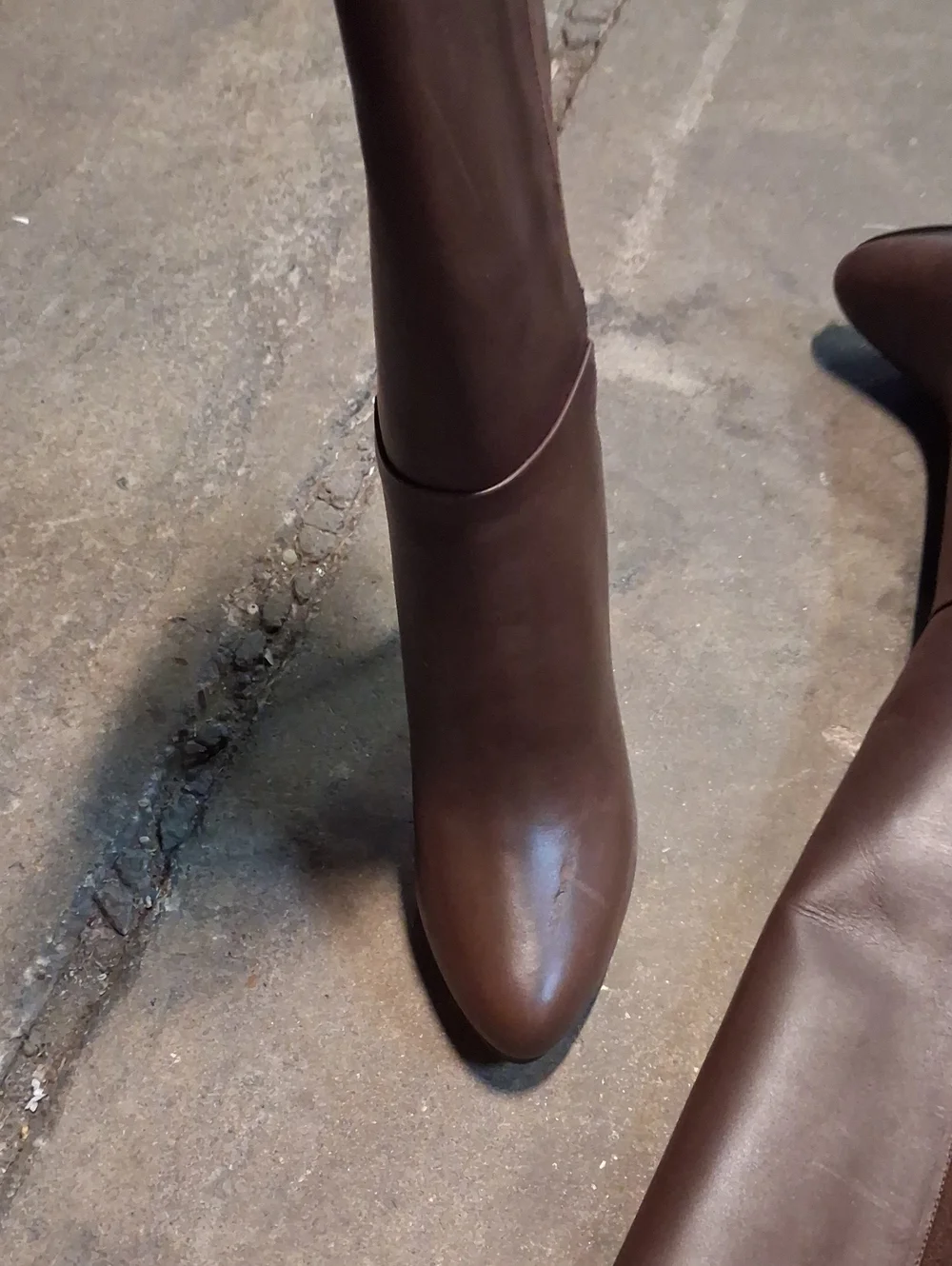 NWT Womens Nine West Quizme Knee High Suede Brown Boots